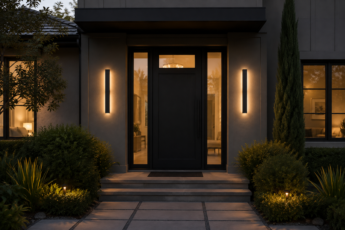 What Size Outdoor Wall Sconce for a Front Door or Garage?